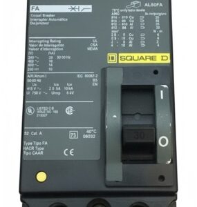 FA26060AB - Square D - Circuit Breaker I-Line PlugIn - 60 Amp - 2 Pole - 600 Volt