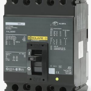 FHL36060 - Square D - Molded Case Circuit Breaker Feed-Thru - 60 Amp - 3 Pole - 600 Volt