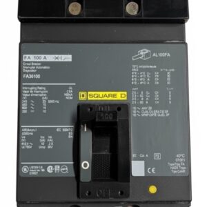 FA36100 - Square D - Molded Case Circuit Breaker I-Line Plug-In - 100 Amp - 3 Pole - 600 Volt