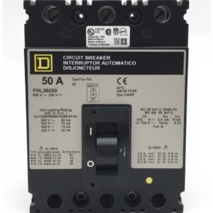 FHL36050 - Square D - Molded Case Circuit Breaker Feed-Thru - 50 Amp - 3 Pole - 600 Volt